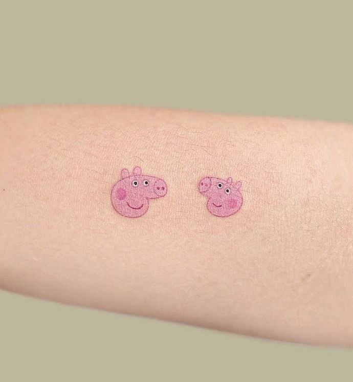 萌趣十足的一组小图案纹身图片