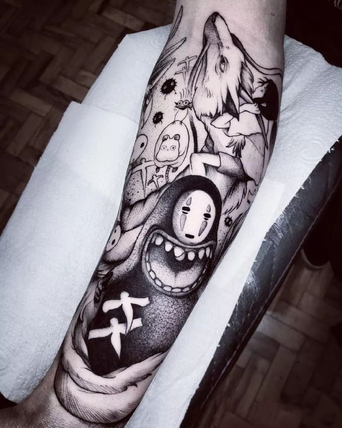 暗黑色的动漫纹身图片9张