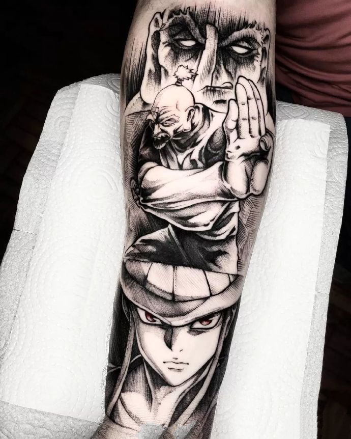 暗黑色的动漫纹身图片9张