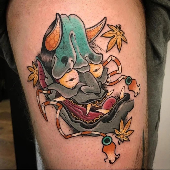 9张不错的彩色newschool纹身图片