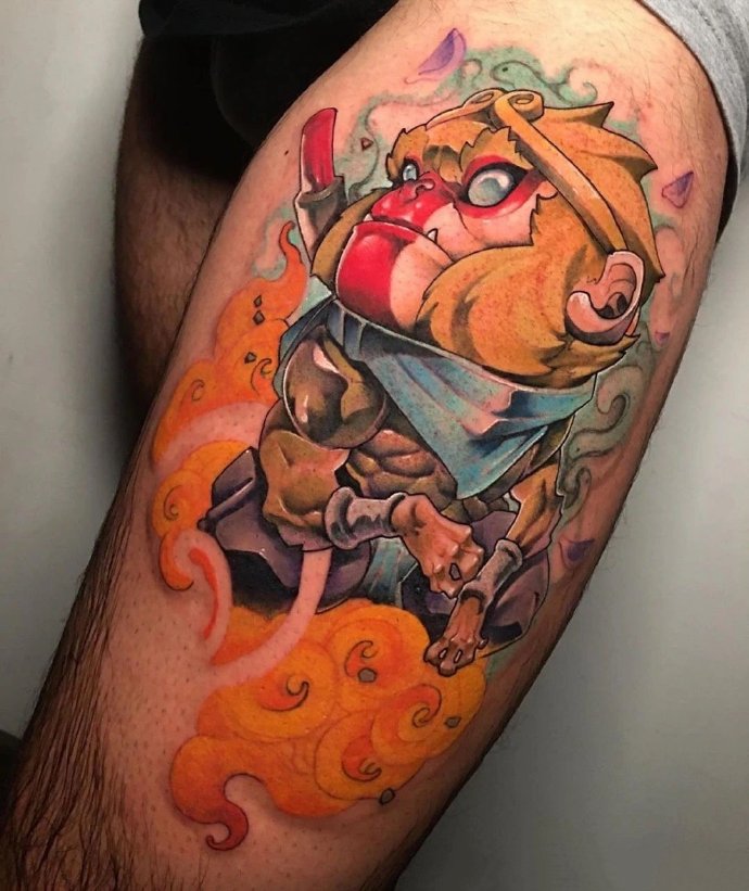 9张不错的彩色newschool纹身图片