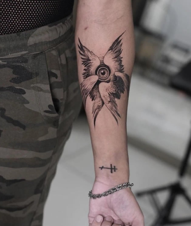 一组酷酷的黑灰纹身图片