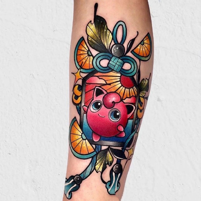 一组适合女生的newschool纹身图片