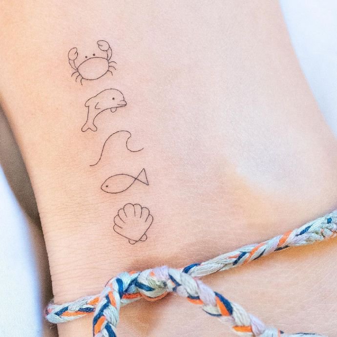 一组超级迷你的小纹身图片推荐