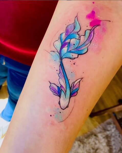 9张色彩艳丽的水彩纹身图片