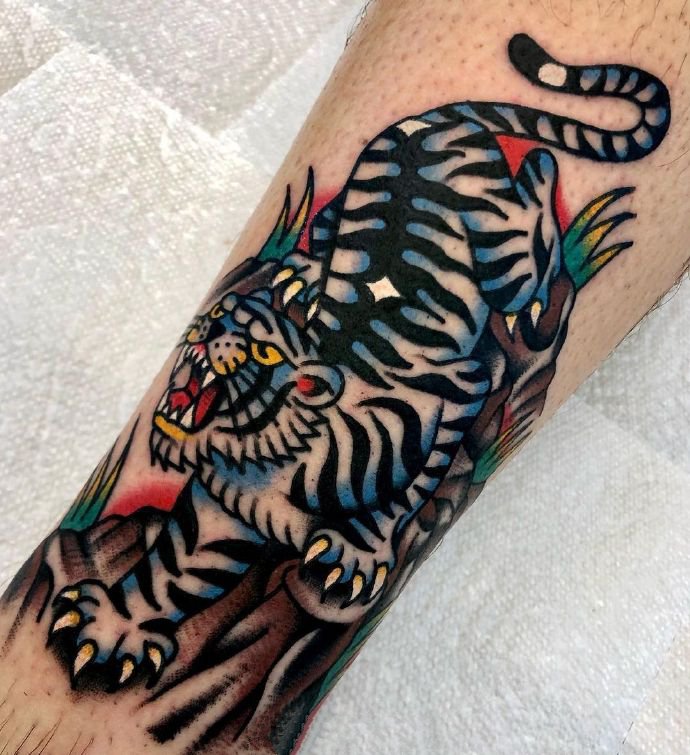 9张彩色的oldschool纹身图片