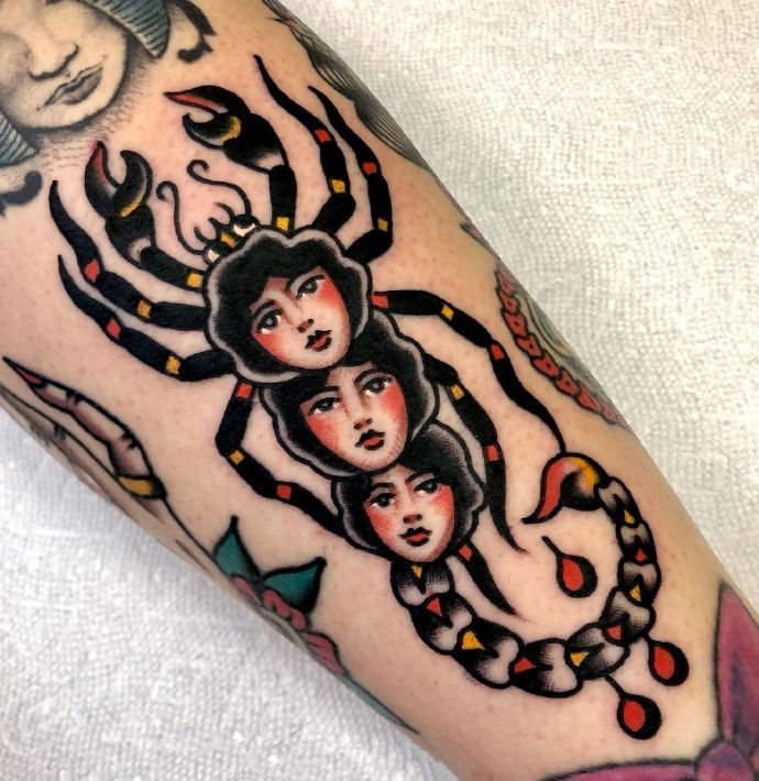 9张彩色的oldschool纹身图片