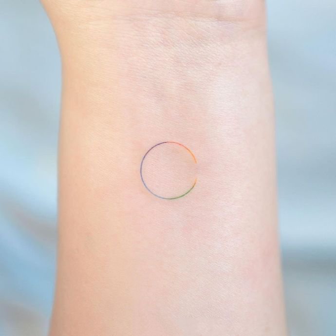 超适合小姐姐们的小清新风格纹身图片