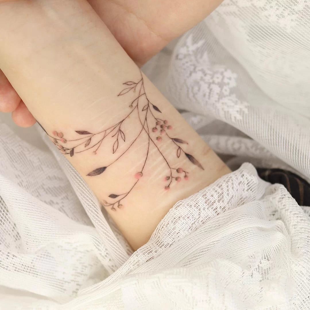 9张清新单纯的彩色纹身图片