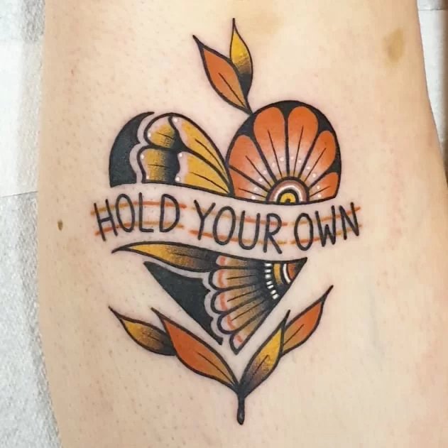 适合女生的爱心纹身图片9张