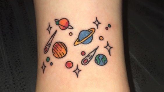 多姿多彩的彩色纹身图片9张