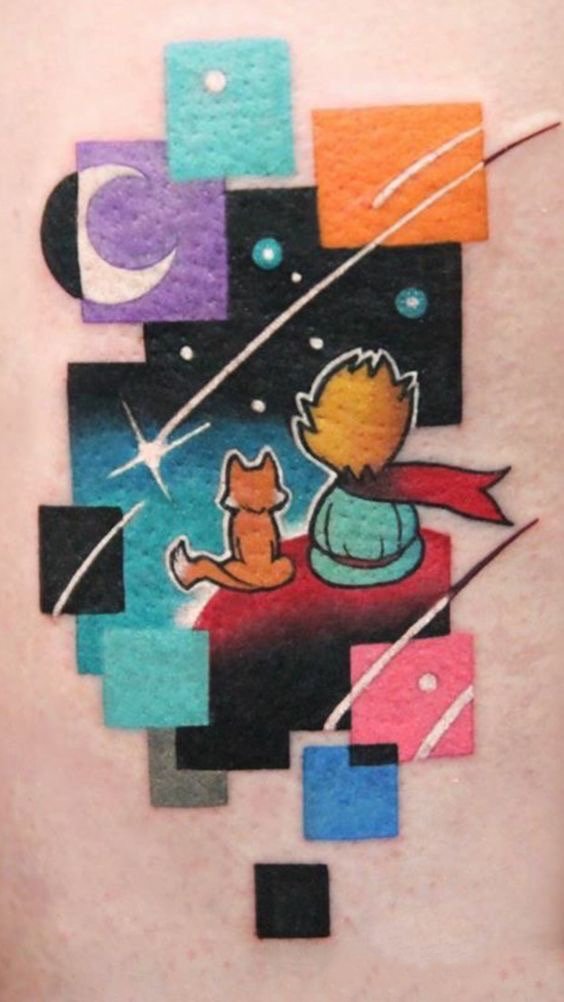 多姿多彩的彩色纹身图片9张