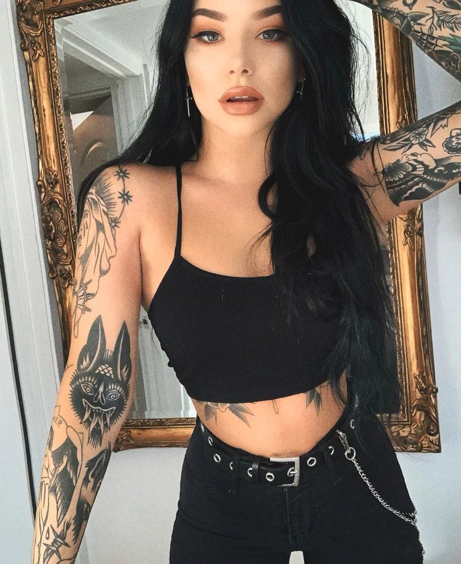 适合女生的一组小图拼接纹身图片