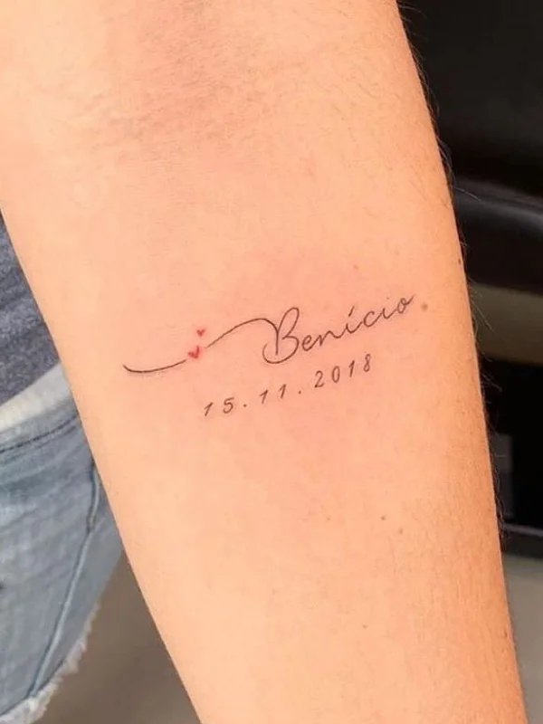 一组有意义的小清新数字纹身图片