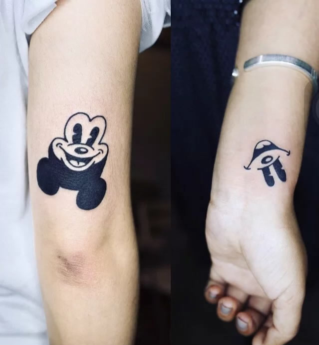 适合甜蜜恋人的9张情侣纹身图片