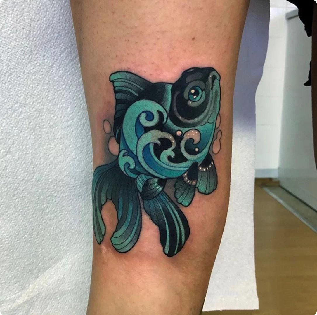 9张灵动可爱的鱼儿纹身图片