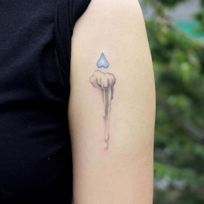 9张超级显白的女生小清新纹身图片