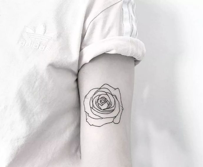 带有黑色幽默意味的9张线条纹身图片