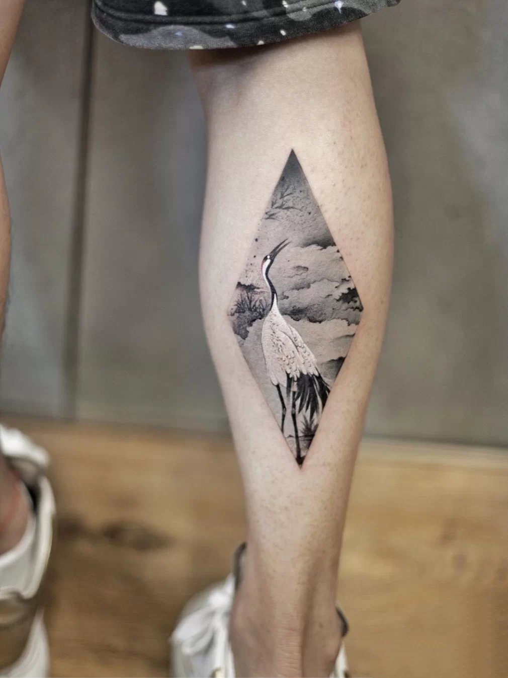 9张好看的水墨纹身图片