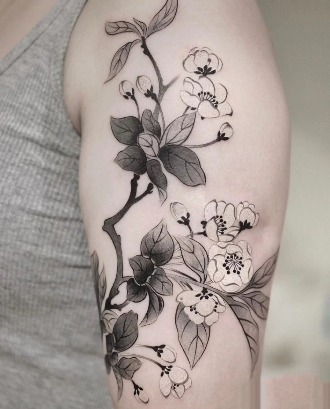 具有独特韵味的水墨纹身图片9张