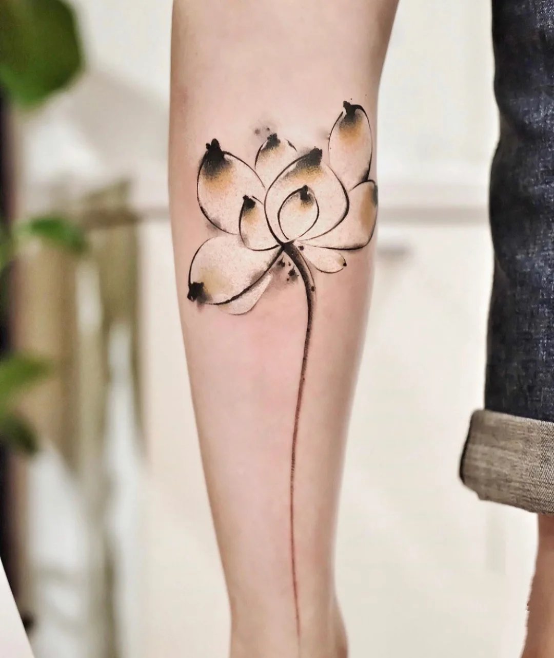 具有独特韵味的水墨纹身图片9张