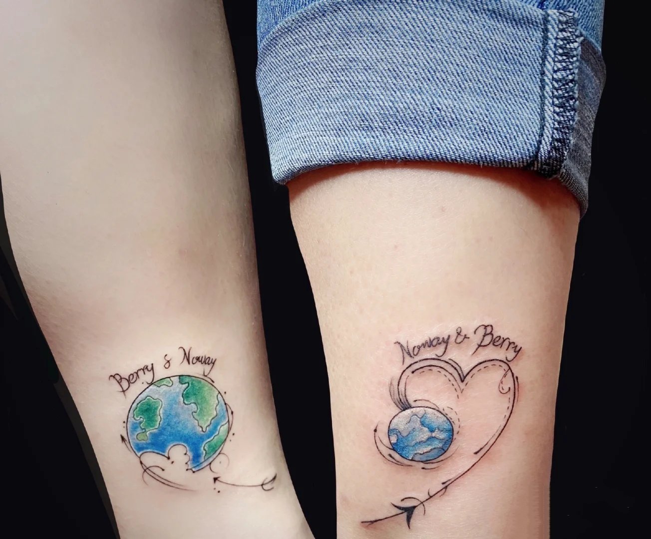 9张清新的情侣纹身小图欣赏