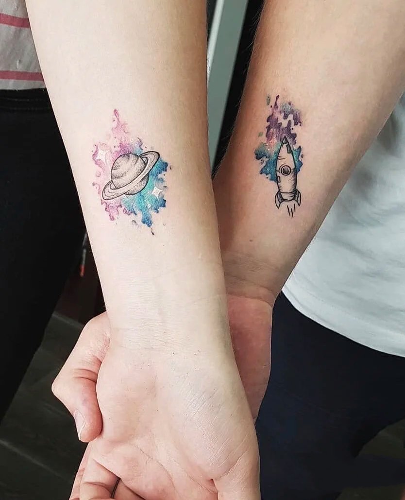 9张清新的情侣纹身小图欣赏