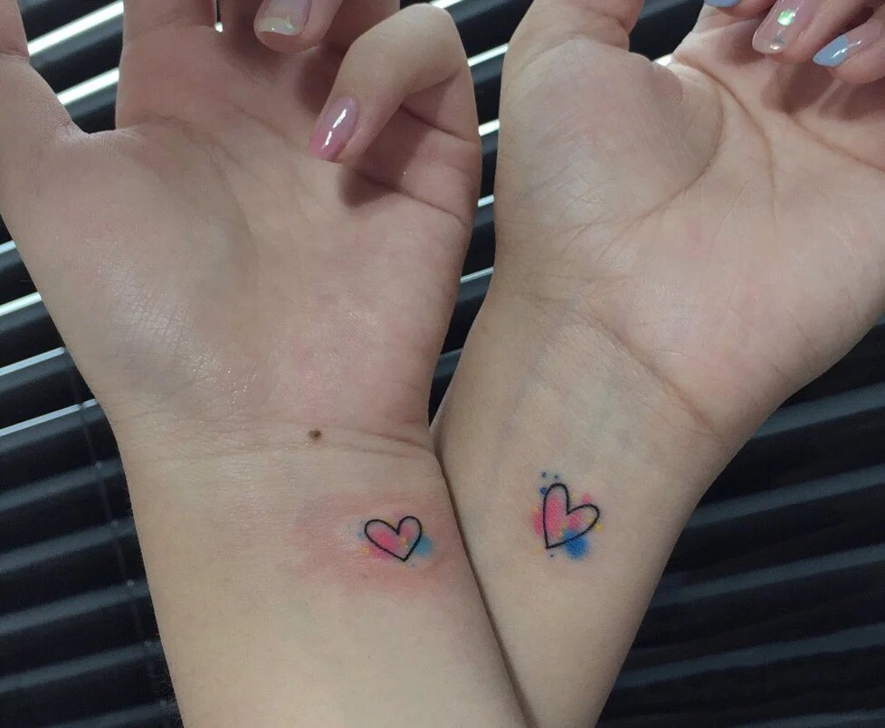 9张清新的情侣纹身小图欣赏