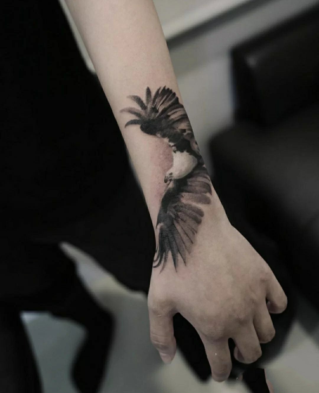 随意洒脱的水墨纹身图片9张