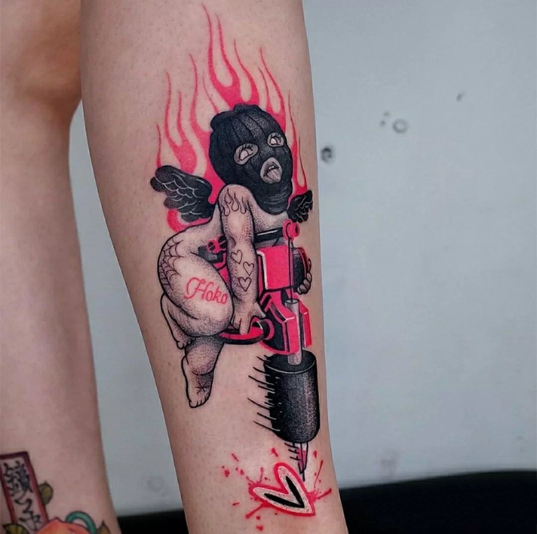 一组另类搞怪的school纹身图片