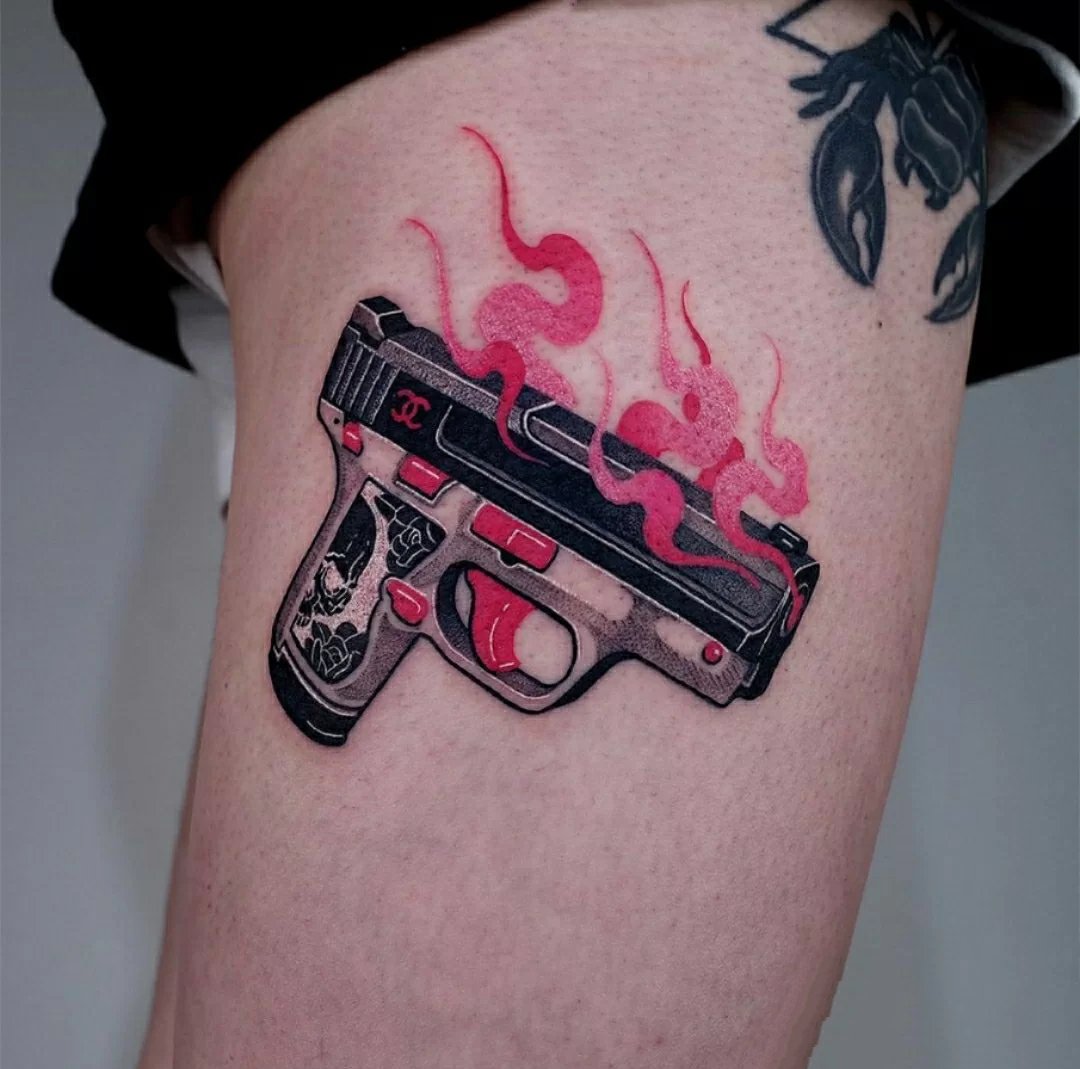 一组另类搞怪的school纹身图片