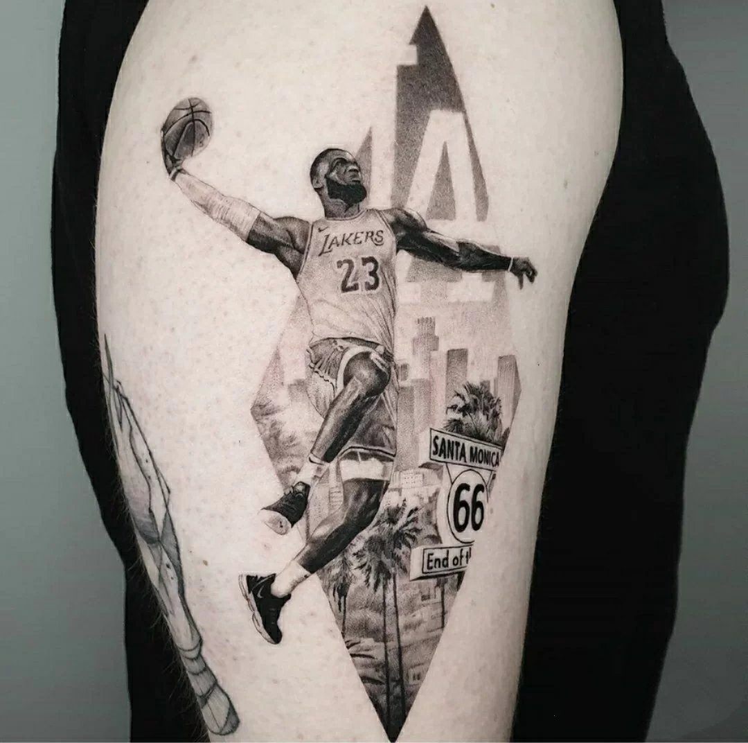 一组欧美风的人物写实纹身图片