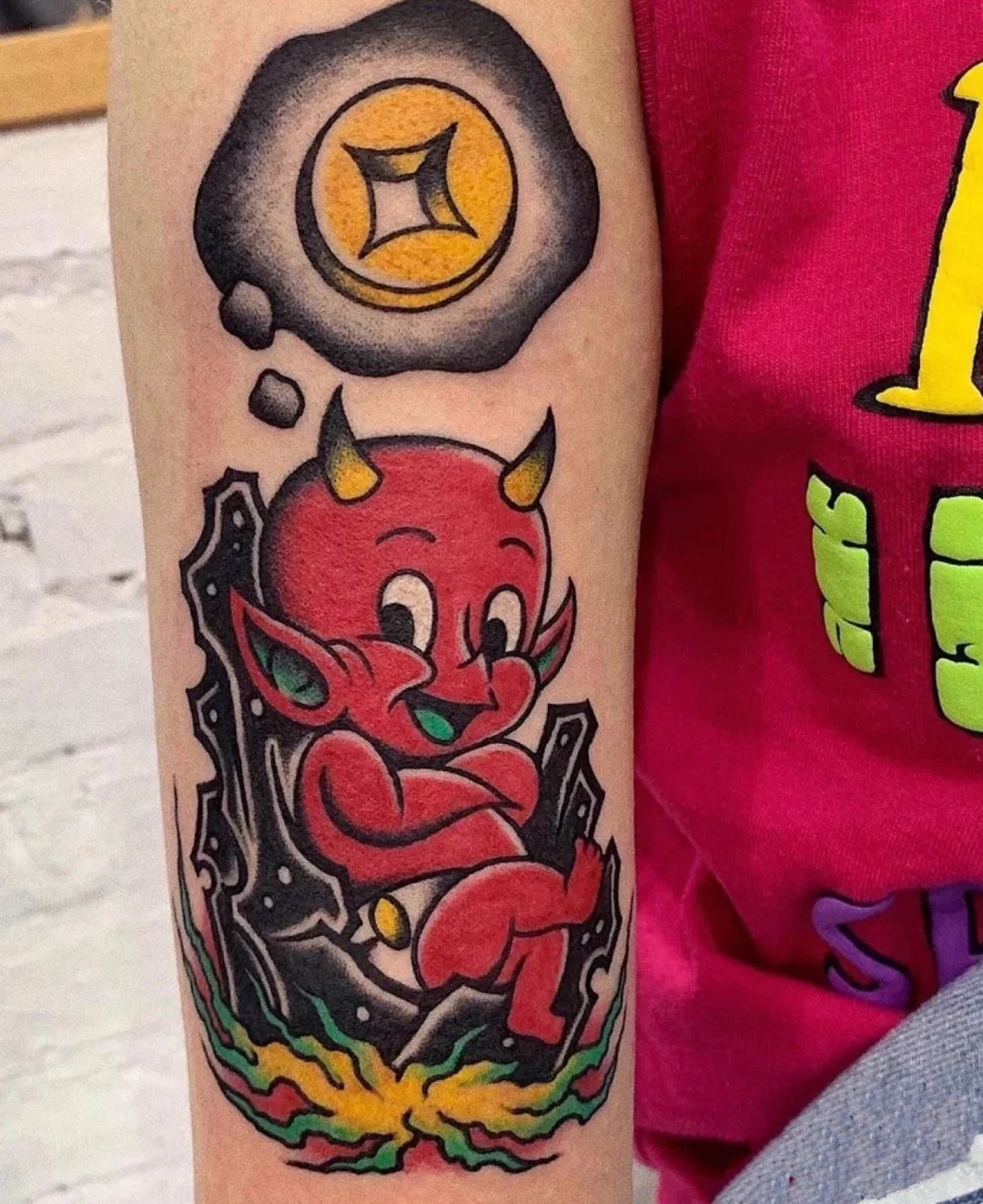 9张中国风的oldschool纹身图片