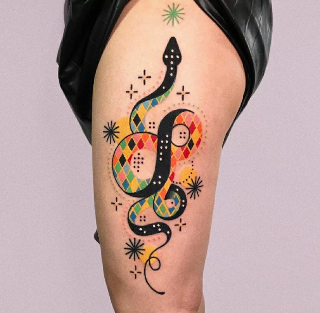 9张充满童趣的插画纹身图片