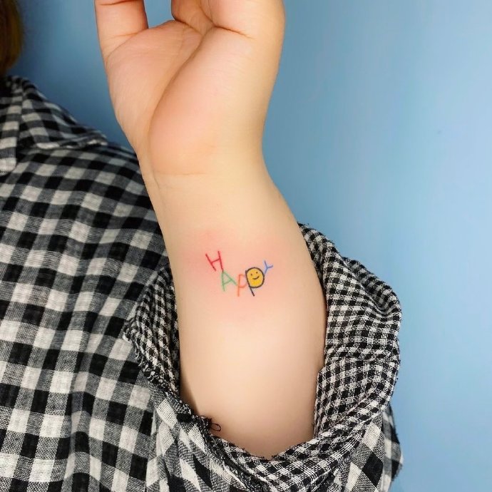 非常可爱的彩色小清新纹身图片9张