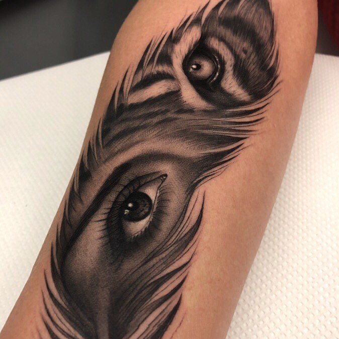 一组超细节的写实纹身图片