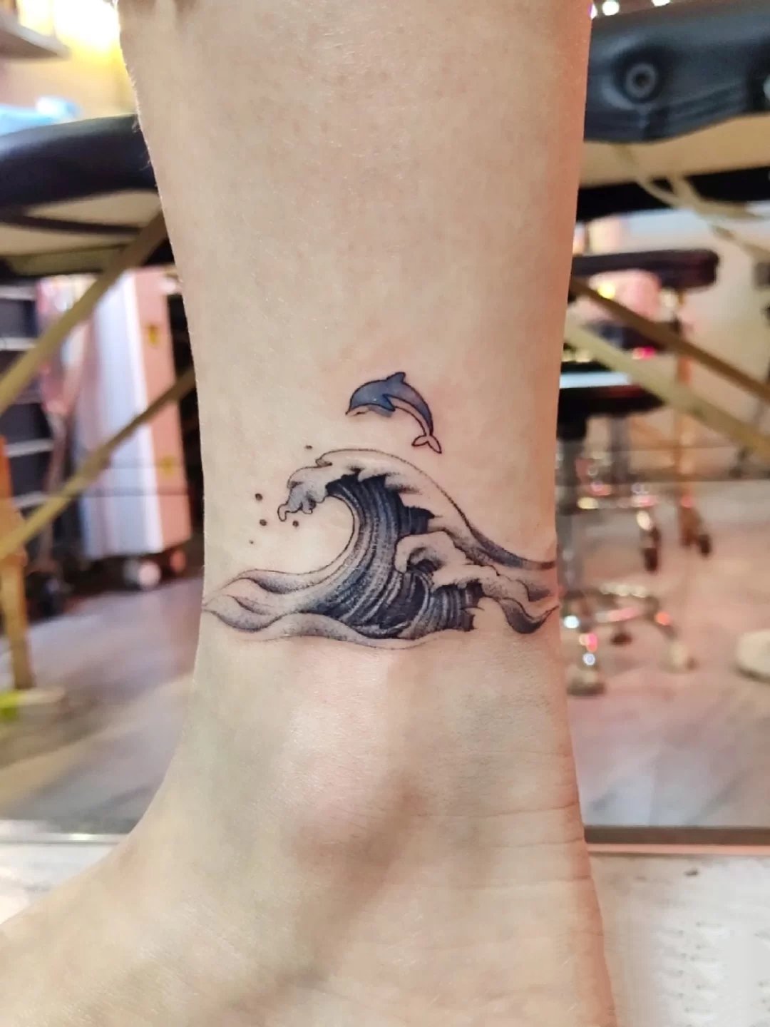 夏日必备小清新脚踝纹身图片9张