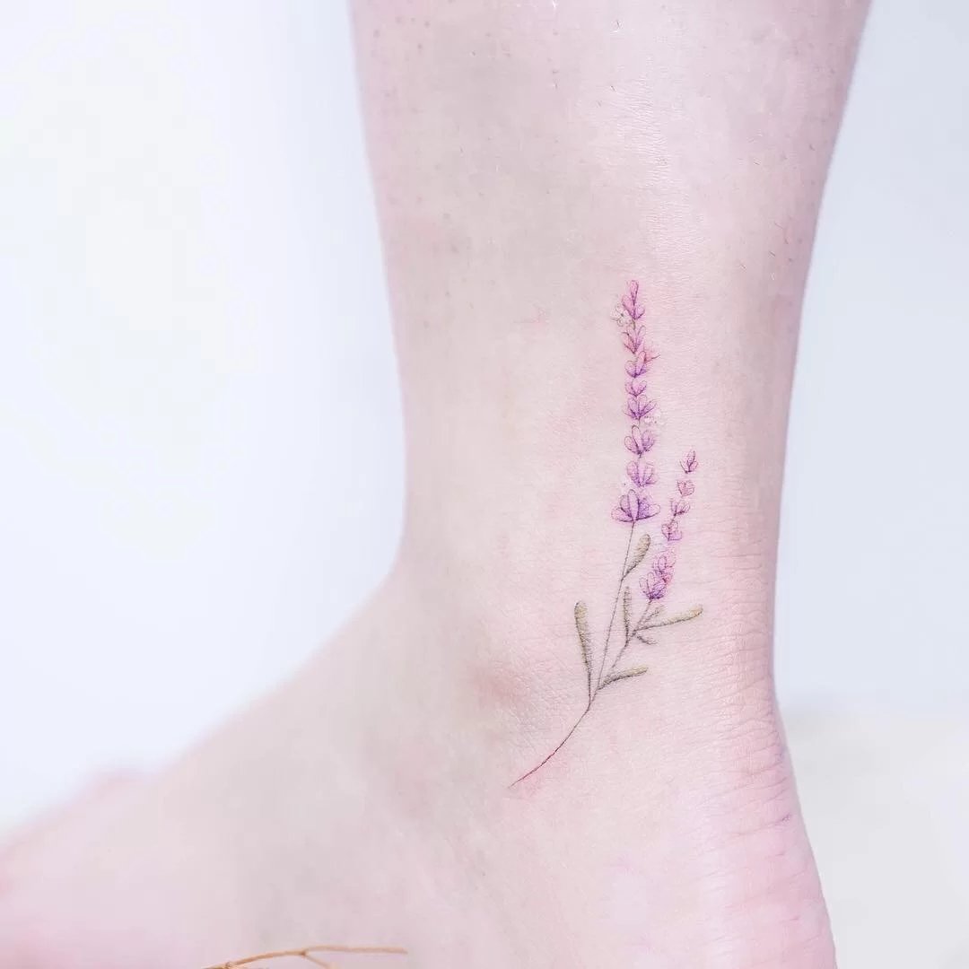 夏日必备小清新脚踝纹身图片9张