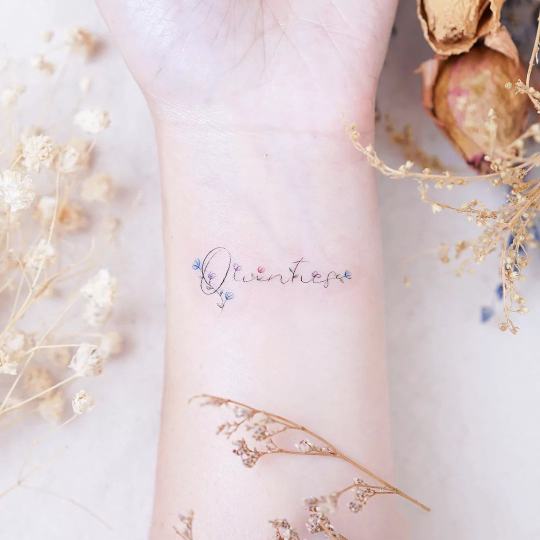 一组颜色很梦幻的少女心纹身图片