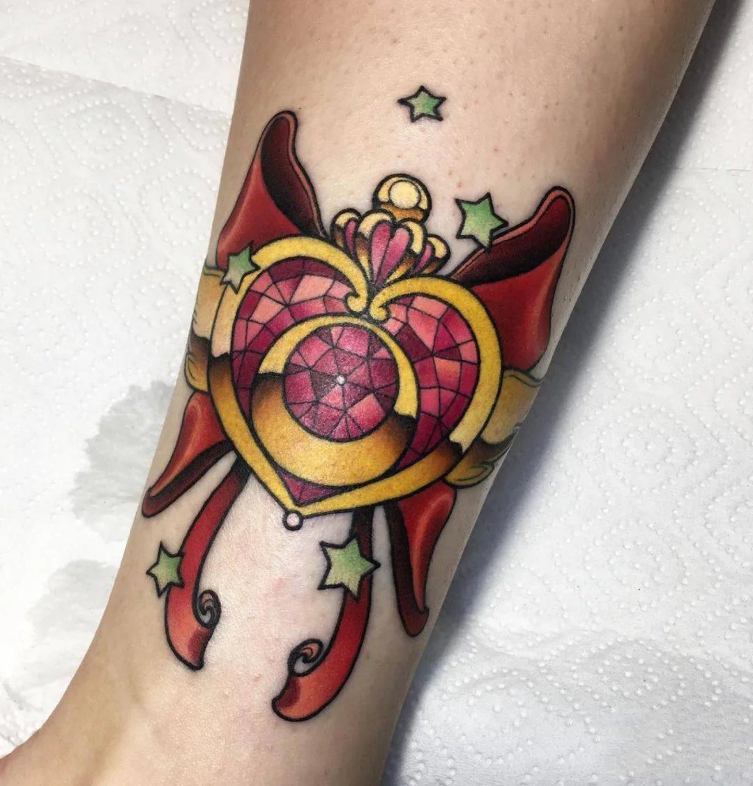 色彩艳丽的9张newschool纹身图片