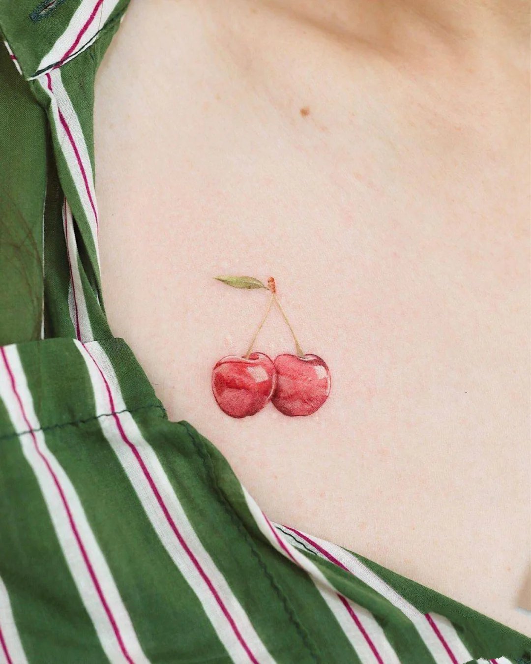 适合女生的小清新水果纹身图片9张