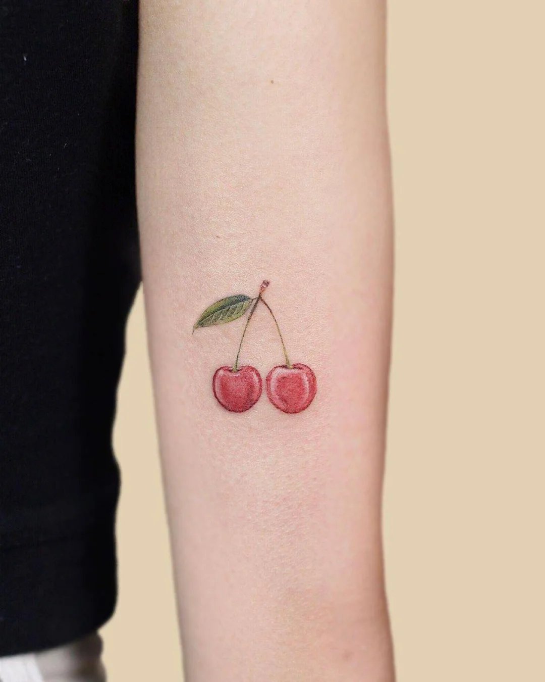 适合女生的小清新水果纹身图片9张