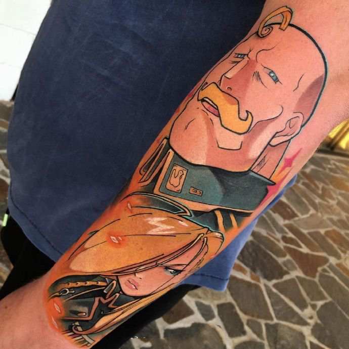 9张newschool的卡通动漫纹身图片