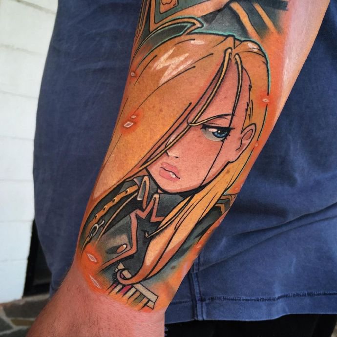 9张newschool的卡通动漫纹身图片