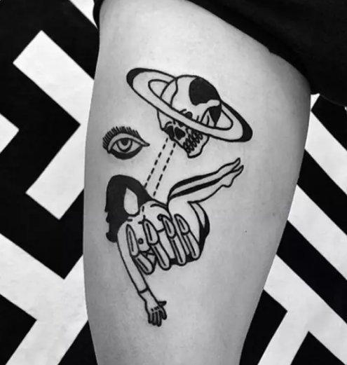 9张黑色抽象的纹身图片，让人一眼入迷