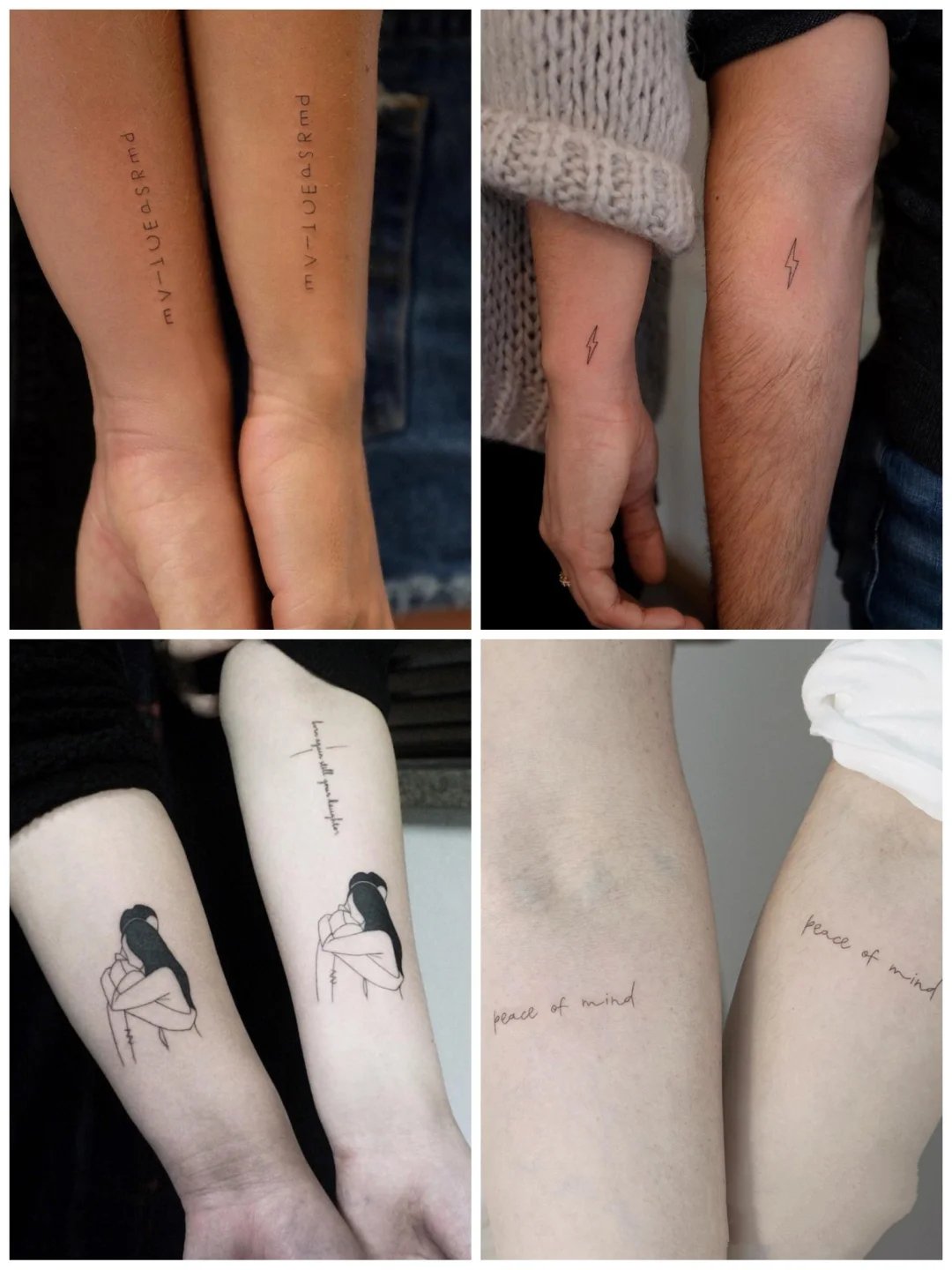 好看有意义的30组情侣纹身图片