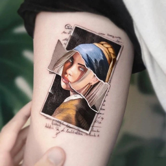 9张逼真写实的绘画纹身图片