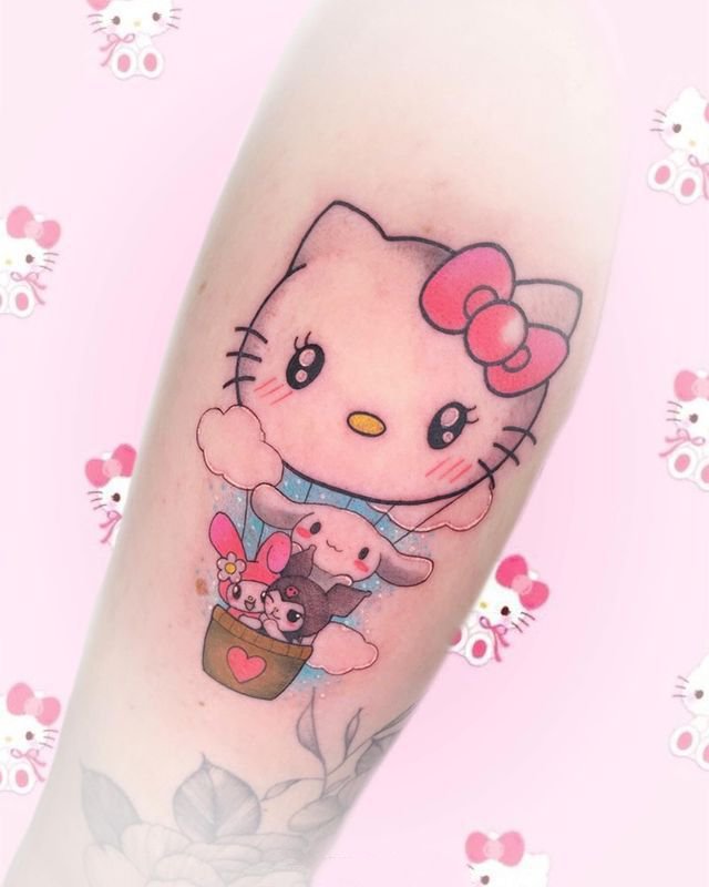 萌萌哒的可爱卡通纹身图片9张