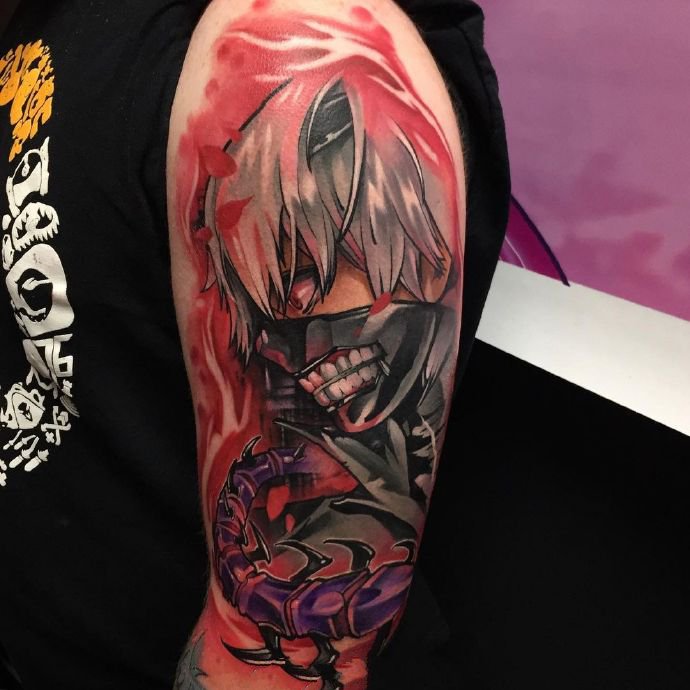 色彩丰富的9张卡通动漫纹身图片