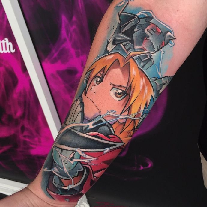 色彩丰富的9张卡通动漫纹身图片